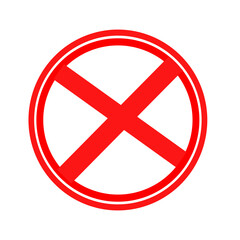 no entry sign, x sign