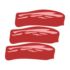 beef slices meat for Japanese food shabu shabu or yakiniku