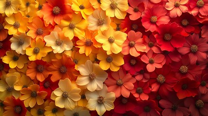 Vibrant Yellow and Red Pattern Design for 3D Art