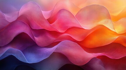 Obraz premium Colorful Abstract Waves Textures Background Design Vibrant Fluid Shapes