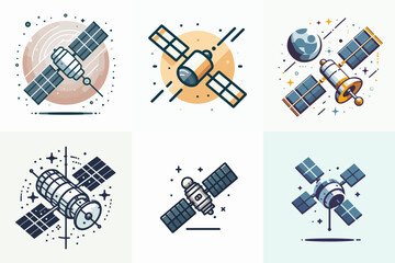 illustration of satellite