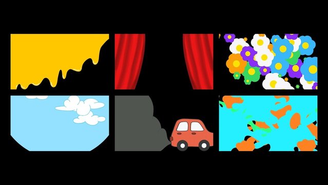 Playful Hand Drawn Transition Pack (6 transitions)