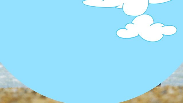 Playful Hand Drawn Clouds Transition