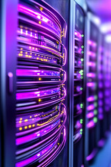 Server racks in a data center