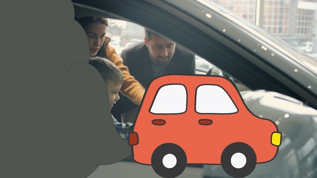 Playful Hand Drawn Driving Car Transition