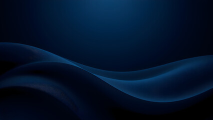Deep navy blue and black abstract gradient background with fine grain texture and soft flowing waves. Luxurious, modern, and sophisticated design
