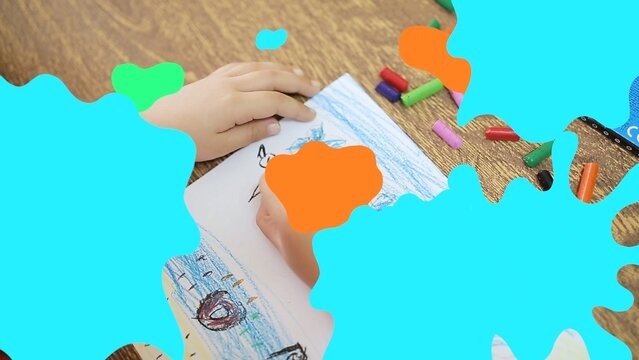 Playful Animated Hand Drawn Paint Transition