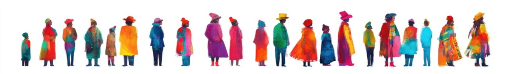 Labor Day poster with characters