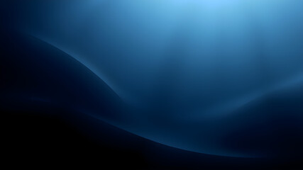 Sophisticated dark blue-black abstract gradient with moody grainy texture and flowing light waves. Perfect for luxury advertising