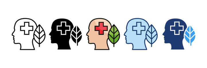 Obraz premium Eco Well Icon Set Multiple Style Collection