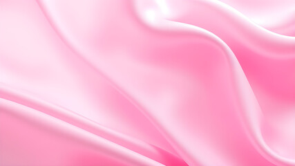 Fototapeta premium Soft pink abstract gradient background with smooth satin drapery texture, creating a luxurious and elegant feel. Ideal for beauty and fashion branding