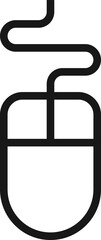 mouse flat line web icon concept