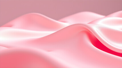 Soft pink abstract gradient background with smooth satin drapery texture, creating a luxurious and elegant feel. Ideal for beauty and fashion branding