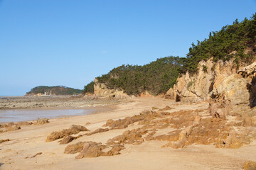 충남 태안군 파도리 해안절벽