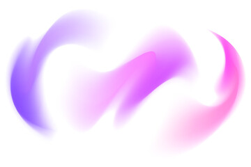 Gradient neon lights, blur wave form set, iridescent smooth holographic brush stroke isolated motion element, transparent background. Dream glow abstract dynamic watercolor shapes.