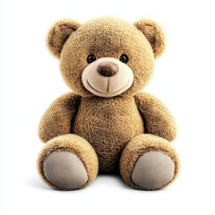 Obraz premium Cute Teddy Bear Plush Toy: Adorable Stuffed Animal Ideal for Nursery Decor and Gift for Kids