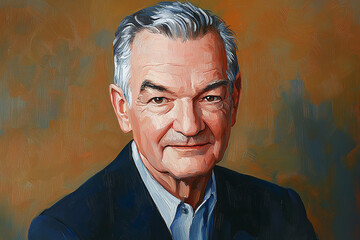 Old man portrait close up