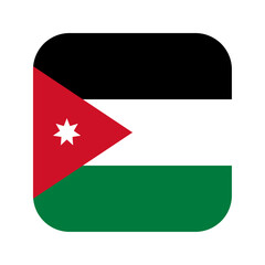 Jordan flag rounded square icon