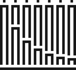 chart flat line web icon concept