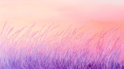 Fototapeta premium Soft twilight streaks in coral pink and frosted lavender plain background