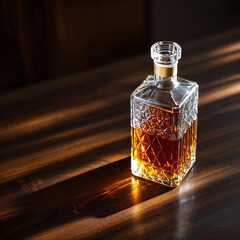 bottle of beer on dark background