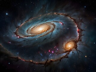 spiral galaxy in space