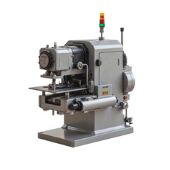 Fototapeta premium Industrial Metal Stamping Machine Showcasing Mechanism and Controls