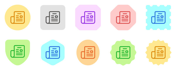 Editable newspaper, newsletter vector icon. Part of a big icon set family. Perfect for web and app interfaces, presentations, infographics, etc