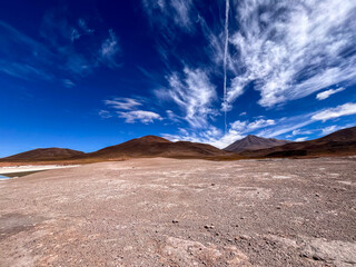 Fototapeta premium Rock formations in Valle de la Luna, Atacama Desert, Chile.