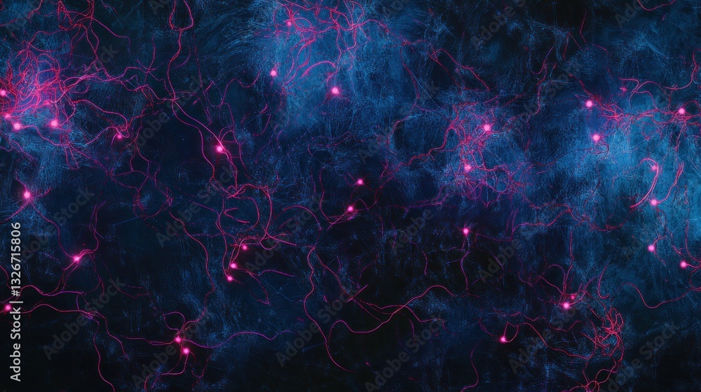 Poster abstract neural network, deep space