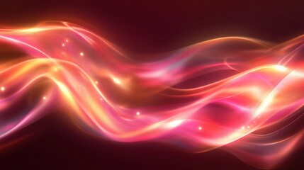Fototapeta premium Abstract glowing waves