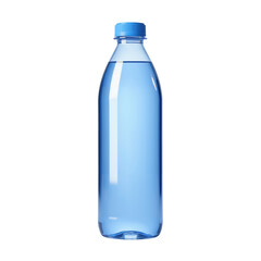 Naklejka premium Clear Plastic Bottle Holding Light Blue Liquid for Refreshment