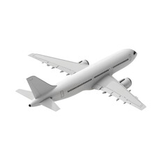 Fototapeta premium Passenger Airplane Showcasing Twin Engines and Stabilizers