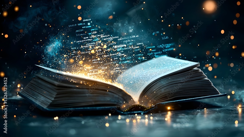 Poster a mesmerizing photograph showcasing a futuristic holographic programming interface emerging from the