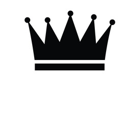 Crown icon set. crown vector icon. collection different crown sign, silhouette crown symbol