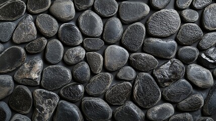 Black stone with grey cement texture, clean and minimal flat lay composition, conveying simplicity and modern elegance.