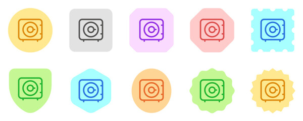 Editable safebox, deposit box, saving vector icon. Part of a big icon set family. Finance, business, investment, accounting. Perfect for web and app interfaces, presentations, infographics, etc