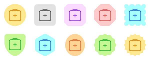 Fototapeta premium Editable first aid kit vector icon. Part of a big icon set family. Perfect for web and app interfaces, presentations, infographics, etc