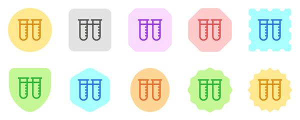 Editable test tubes vector icon. Part of a big icon set family. Perfect for web and app interfaces, presentations, infographics, etc
