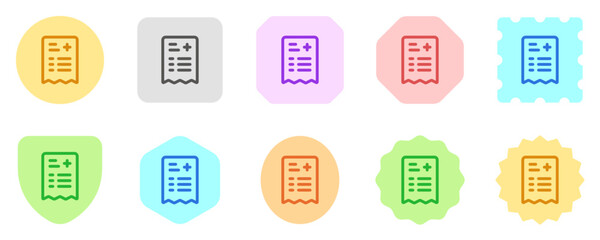 Editable medical prescription vector icon. Part of a big icon set family. Perfect for web and app interfaces, presentations, infographics, etc
