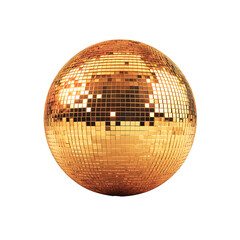 Gold Disco Ball - Isolated
