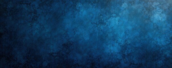 Fototapeta premium Deep midnight blue & black distressed wall, mottled effect, photo background, industrial