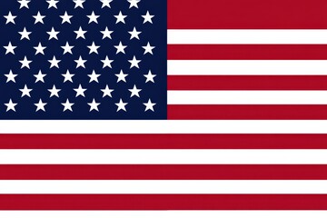 Fototapeta premium The American flag has red, white, and blue with white stars