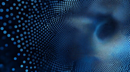 Geometric tech inspired blue background with molecular network design