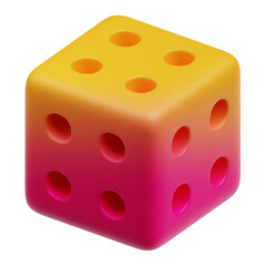 gradient abstract shape 3d icon isolated on the transparent background