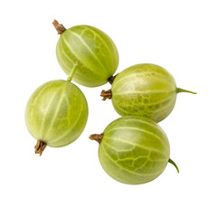 gooseberries isolated on white background