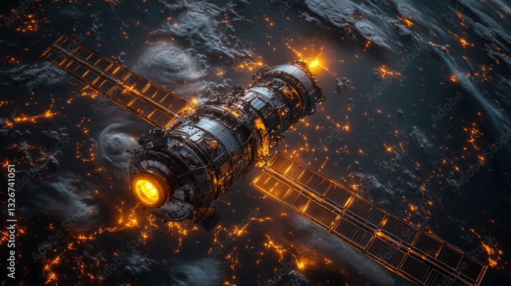 Poster a spacecraft equipped with transponders operates in geostationary orbit. it facilitates broadband co
