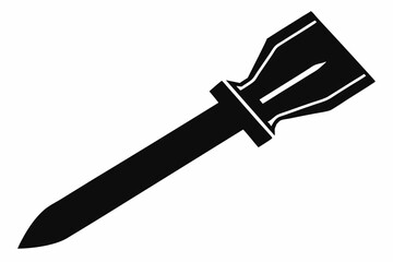 chisel line art silhouette vector illustration