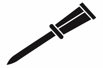 chisel line art silhouette vector illustration