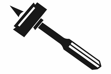 chisel line art silhouette vector illustration